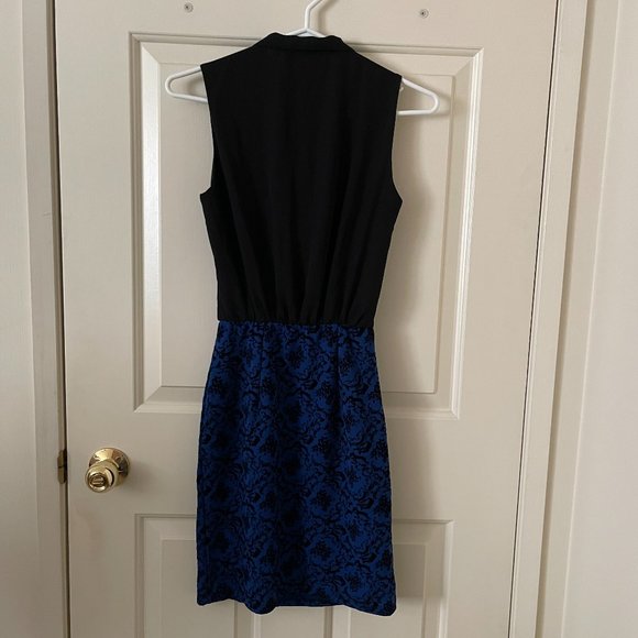 SUZY SHIER Black and blue dress. Size XS - Picture 4 of 4